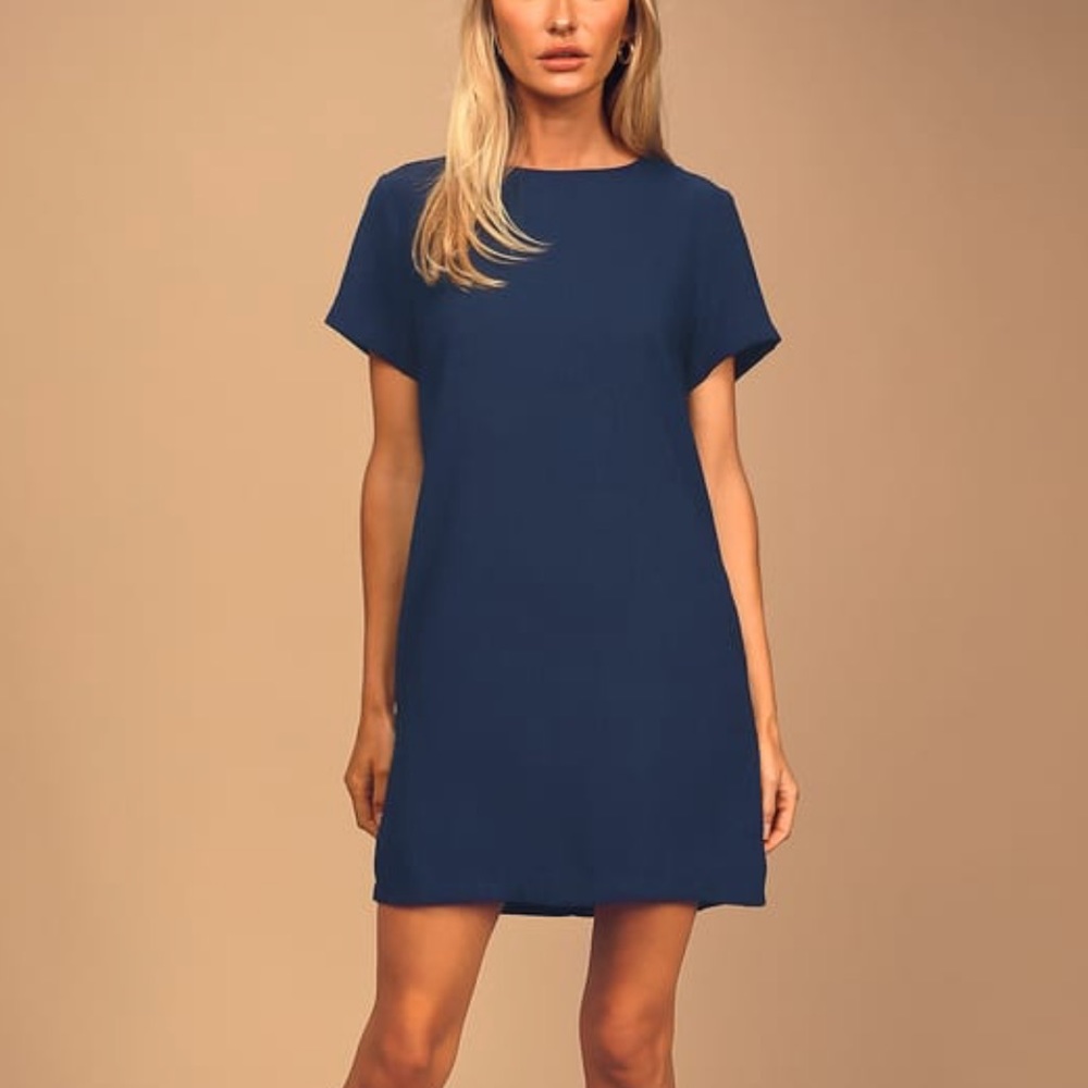 Lulus Navy Shift Dress